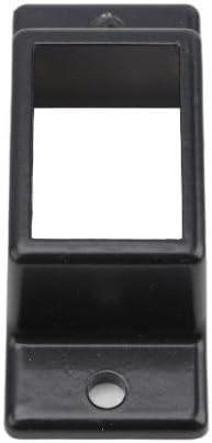 Aluminum Fence Standard Wall Mount 1" x 1 1/2" for Rails - Commercial Rail Mounts | Black | Pack of 6