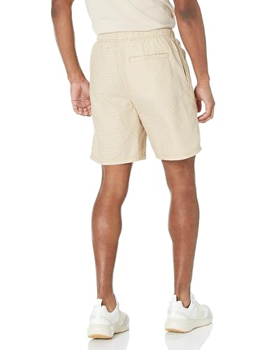 Image of Amazon Essentials Men's 8 inch Inseam Relaxed-Fit Cotton Drawstring Pull-On Walk Shorts, Summer-Weight