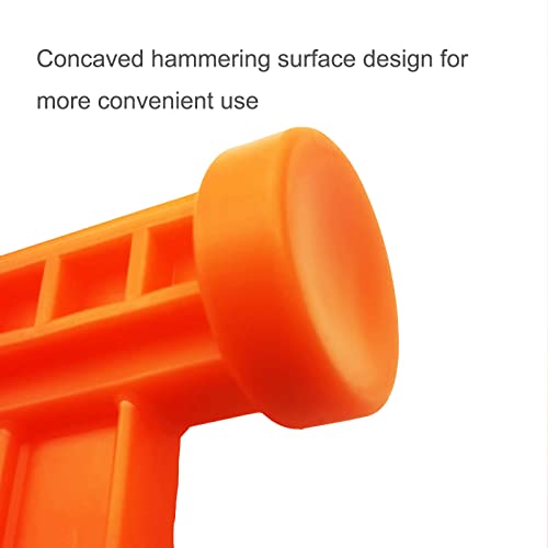 Jiumei Lightweight Plastic Camping Tent Stake Hammer With Remover Hole Multi-Functional Backpacking Tent Peg Mallet Stake Puller For Camping Canopy Tent Outdoor Camping Hiking Accessories #TOP2