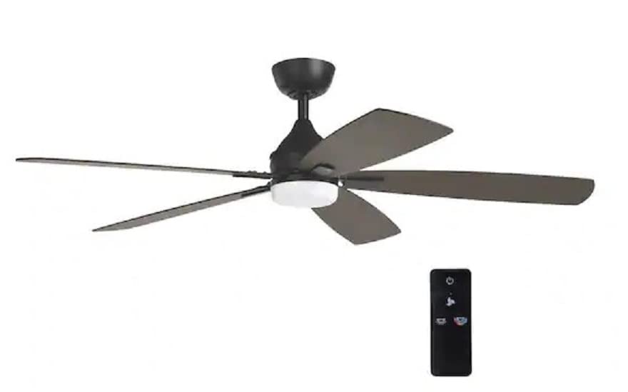 Photo 1 of Home Decorators Collection Greenhaven 60 in. White Color Changing LED Brushed Nickel Smart Ceiling Fan
