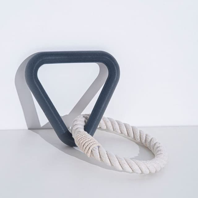 LUNYY Hundespielzeug Dreieck Baumwollseil - Kauspielzeug Mit Zugring