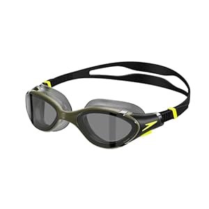 Speedo Unisex Adult Biofuse 2.0 Pol Tint-Lens Swim Goggles – Black & Green