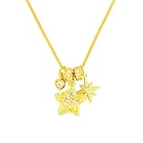 18金 ネックレス K18 レディース ジュエリー 18K 星 ネックレス クリスマス 誕生日 結婚式 プレゼント 絶妙なパッケージ 上品 かわいい 彼女へのプレゼント