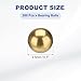 uxcell 200 Pcs Bearing Balls, 2.5mm Precision H65 Brass Bearing Balls Industrial Brass Ball Spheres for Machinery, Automotive, and DIY