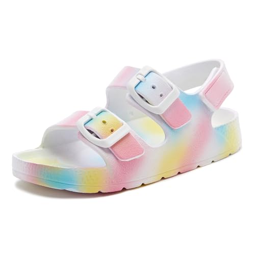 Image of EasyStar Boys and Girls Lightweight Dual-Adjustable Sandal Buckles With Hook and Loop Heel Closure