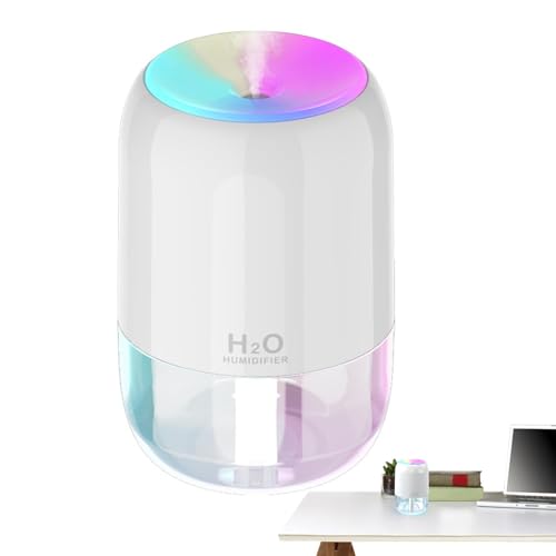Humidificador de aire USB nocturno - Difusor silencioso para dormitorio, humidificador de luz LED | Niebla fresca 200 ml, humidificador compacto versátil para el hogar, la habitación de beb Humidificador de aire USB nocturno - Difusor silencioso para dormitorio, humidificador de luz LED | Niebla fresca 200 ml, humidificador compacto versátil para el hogar, la habitación de beb