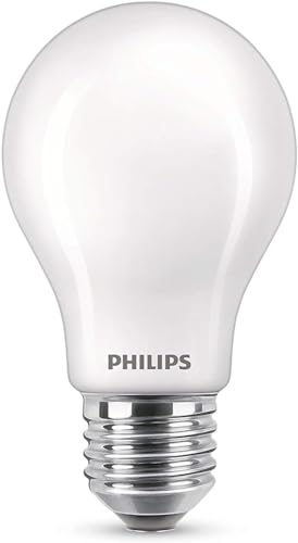 Philips LED Classic E27 Lampe, 75 W, Tropfenform, matt, neutralweiß, 2er Pack, Kaltweiß