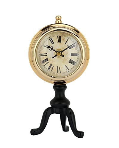 Image of Decor de Maison Handcrafted Chrono Aesthetic Table Clock for Home Decor /Office, Desk, Living Room, Bedroom, Study Room, Kids Room | Silent Analog Table Clock | Best for Gifting (8 inches Height)