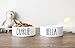 Personalized Pet Bowl | Custom Name Dog Bowl | Ceramic Cat Bowl | Food and Water Dish for Cats & Dogs | Small Dog Bowl | Large Dog Bowl (Large, Charcoal)