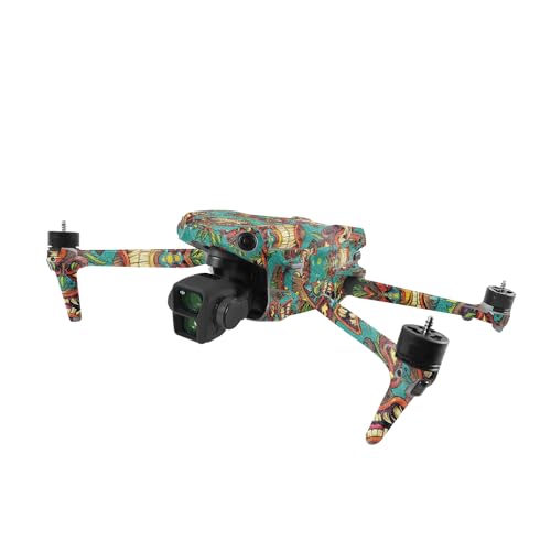 Image of MightySkins Glossy Glitter Skin Compatible with DJI Air 3 - Crazy Tikis | Protective, Durable High-Gloss Glitter Finish | Easy to Apply