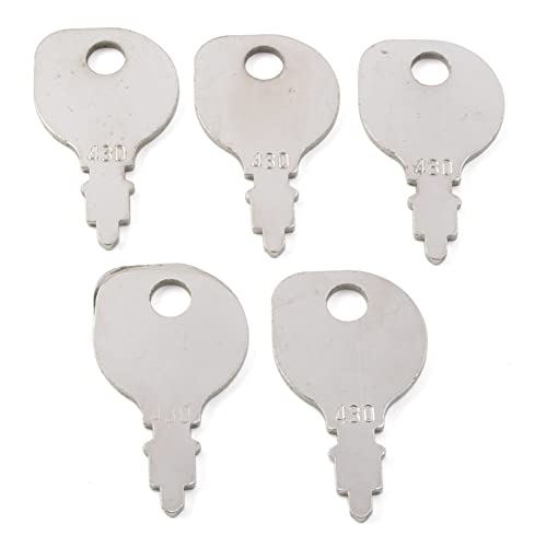 Cnfang4 5PC 430-009 Starter Keys, Starter Switch Key Compatible with Scag, For Snapper, Replacement For All Lawnmowers With Lndak Switches