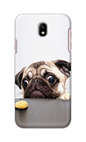 Image of PRINTFIDAA� Printed Hard Back Cover Case for Samsung Galaxy J7 Pro | Samsung Galaxy J7 2017 Back Cover (Pug Dog) -2808