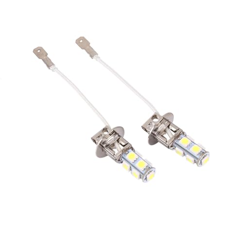 Rehomy 2x H3 5050 Branco 9 SMD LED Xenon DC12V Auto Car Fog Light Lâmpadas LED 6500K