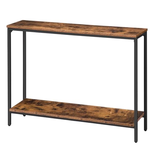 HOOBRO Konsolentisch, Beistelltisch mit Ablage, 120 x 20 x 75 cm,...