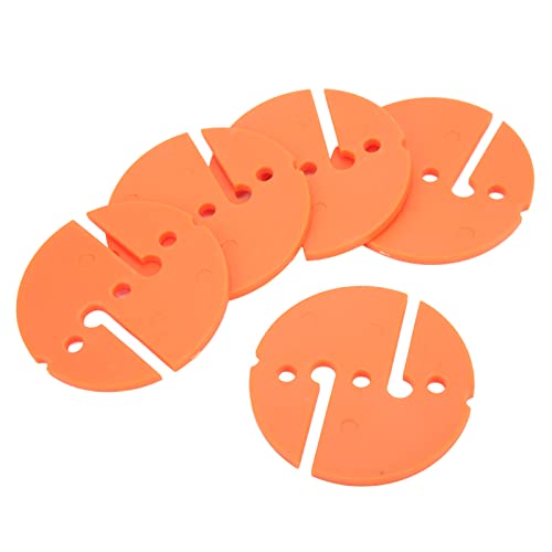 Xolsurg Diving LINE Marker Scuba Safety Rope PVC Round Shape Underwater CAVE Dive, 5PCS (Orange)
