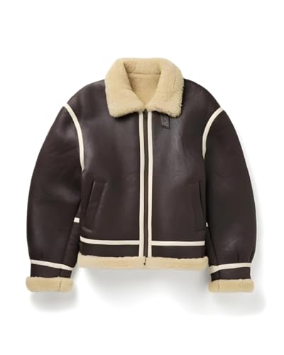 Blouson aviateur homme cuir marron chaud contre le froid hivernal B3