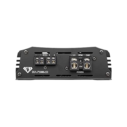 Image of Black Diamond DIA-P1000X1D Car Audio Amplifier Class D 1-Channel Monoblock Amp 1000 Watts RMS, Remote Level Control Included (Renewed)