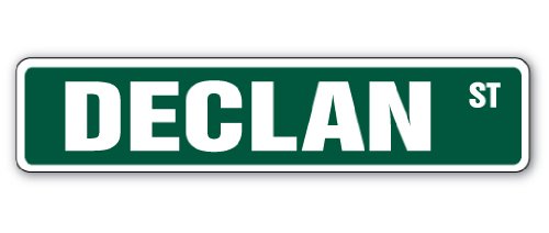 DECLAN Street Sign Childrens Name Room Sign | Indoor/Outdoor | 18" Wide Plastic Sign-image-38