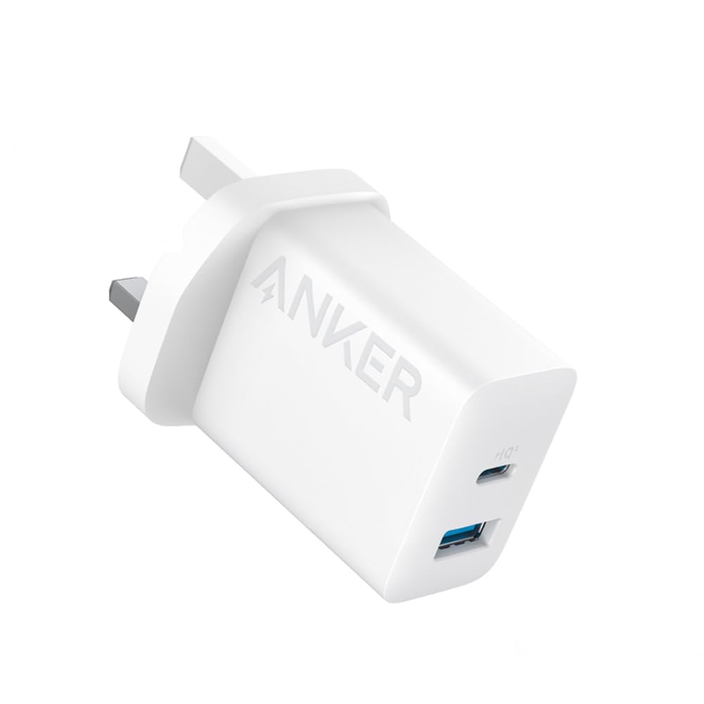 Anker iPhone 16 Pro Max Charger, USB C Plug iPhone Charger, 20W Dual Port USB Fast Wall Charger, USB C for iPhone 16/15/14/13 Series, iPad Pro, AirPods, Samsung, Huawei, Xiaomi, Vivo and More