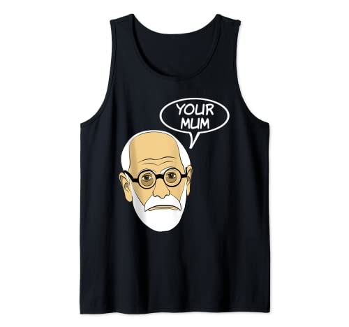 Tu madre divertida psicoanálisis psicología humor geek Camiseta sin Mangas