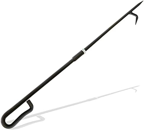 Fire Poker for Fire Pit. 34 Inc 2 Lb Heavy Duty Fireplace Poker Made of Diameter 0.47 Inc Solid Steel. Upgraded Campfire Poker for Fireplace, Camping, Fire Pit, Wood Stove, Outdoor& Indoor Use.