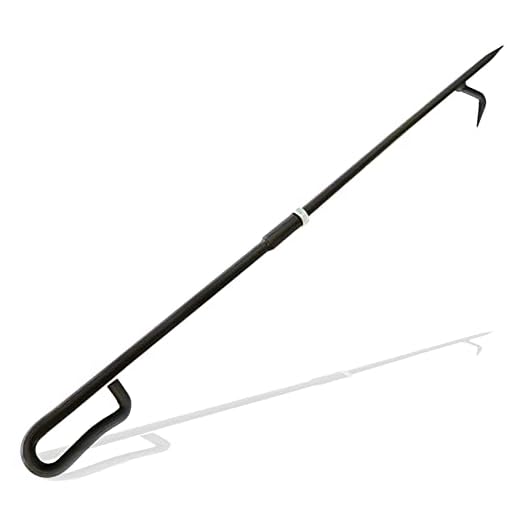 Fire Poker for Fire Pit. 34 Inc 2 Lb Heavy Duty Fireplace Poker Made of Diameter 0.47 Inc Solid Steel. Upgraded Campfire Poker for Fireplace, Camping, Fire Pit, Wood Stove, Outdoor& Indoor Use.