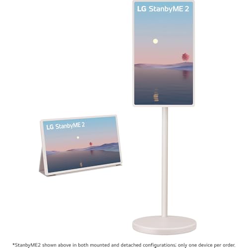 Image of LG StanbyME 2 27 inch Portable Smart Touch Screen with 4hr Battery (27LX6TYGA) Bundle with Elite Suite 18, 2X HDMI Cable and Deco Gear CPS Exclusive 26 Month Protection Pack (BEACH-CPS-26M1000)