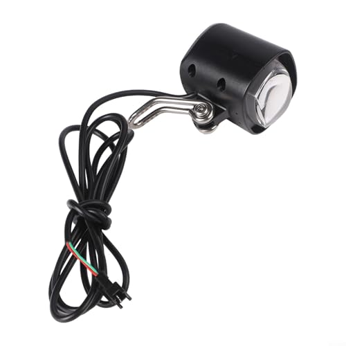 Gdfnmogo Fanale anteriore a LED elettrico per bicicletta, 36-60 V, con clacson, per bici elettrica e scooter elettrico, alloggiamento in ABS, luminoso