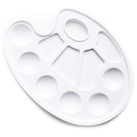 The Glowhouse Oval Artist Mixing Paint Palette Cover