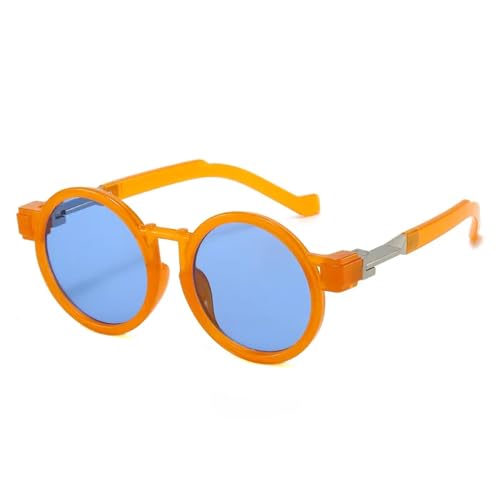 Lunettes de soleil rondes punk à protection intégrale UV400 style gothique