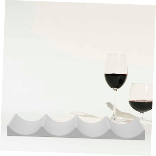 Organizador para 4 botellas de vino plástico miniatura 6