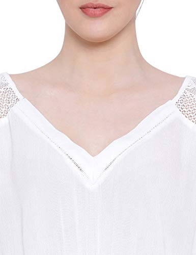 Image of oxolloxo Women's V-Neck Solid A-Line Nightwear Dress