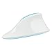 Price comparison product image Car Aerial Shark Fin Antenna Cover AM FM Radio Signal Aerial Adhesive Tape Base Universal for Auto SUV Truck Van-White