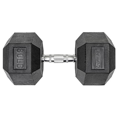 Image of Lifeline Fitness Hex Dumbbells, Rubber Wrapped Hex Dumbbells, Premium Quality, Ergonomic Knurled Handle, Dumb Bells for Exercise, Home Gym Exercise Weights