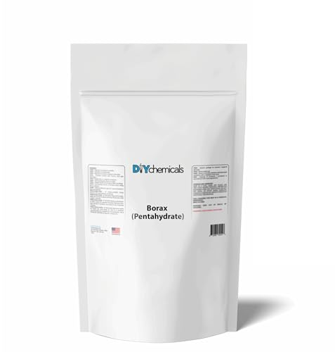 DIYChemicals - Sodium Tetraborate (Borax) Powder High Purity Industrial & Laboratory Grade Water Softening Fluxing & pH Buffer Applications 2 Lbs