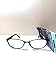 Foster Grant reading glasses, ISA, blue metal oval shape +2.75