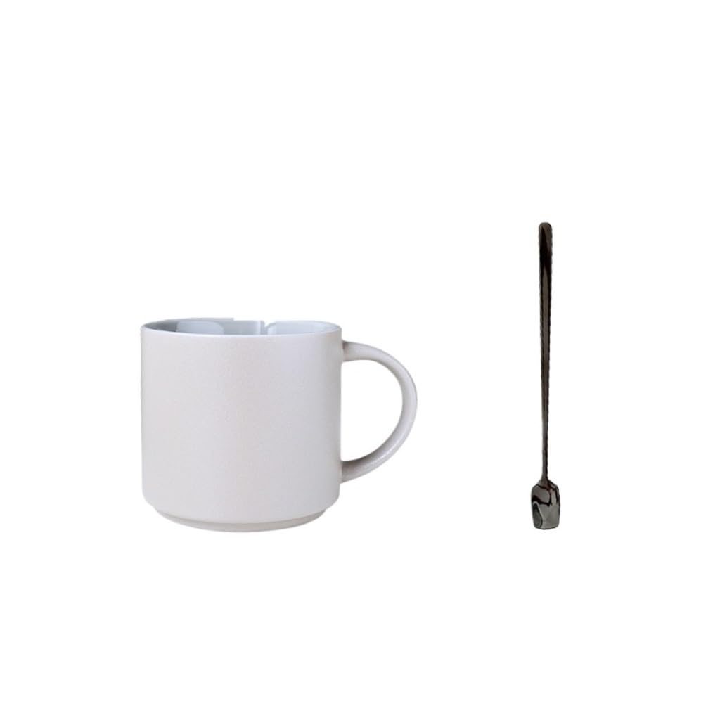 ENGENDER Tazas Cafe Taza De Cerámica Simple, Taza De Café De Oficina, Taza De Té Retro, Taza De Agua De Gran Capacidad Mug Cups(B)