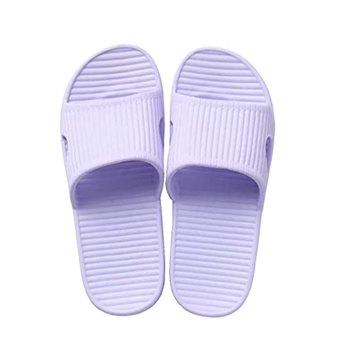 Zapatillas Verano Zapatillas de Casa Hombre y Mujer Antideslizantes Zapatillas Ducha Sandalias de Goma EVA Playa Piscina Interior y Exterior Violeta(260MM EU41/42) Cover