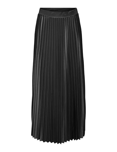 ONLY Onlkolter Plisse Jrs - Gonna Lunga, Nero, XS