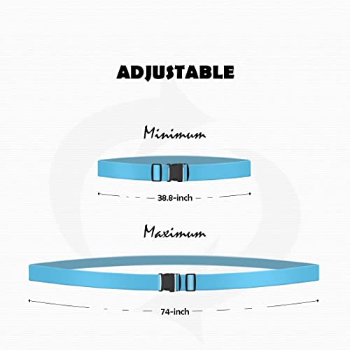 Image of 4pcs 74″x2″Luggage Straps for Suitcases,Adjustable Suitcase Straps and Heavy Duty Strap Buckle Packing Straps Travel Accessories,Blue