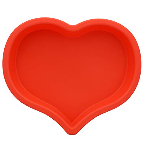 Cooking Details Silicone Mold Heart Shaped Baking Pan Non Stick Bpa Free Baking Pan 10 Inch