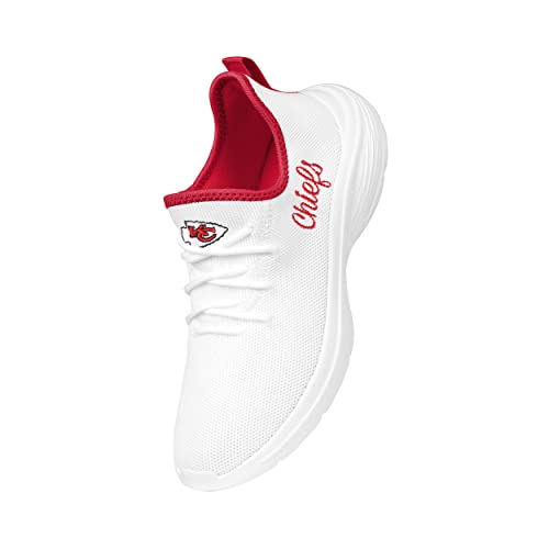 Image of FOCO NFL Womens NFL Team Logo White Athletic Shoes Sneakers