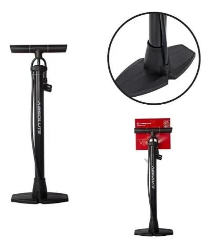 Bomba Encher Pneu Chão Pé Oficina Bike Moto Absolute Lc 3860
