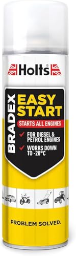 HOCHSTE Holts Bradex Easy Start Spray 300ml | Cold Start Aid for Petrol & Diesel Engines | Works in Arctic Conditions | Quick & Easy Use for Cars Vans Lawnmowers Tractors & More Yellow -1 Pack