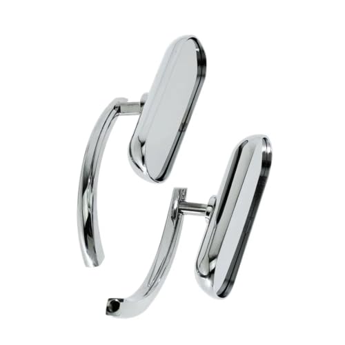 Espejos retrovisores motocicleta ovalados negros de 8mm 10mm para Sportster 883 y Dyna 4