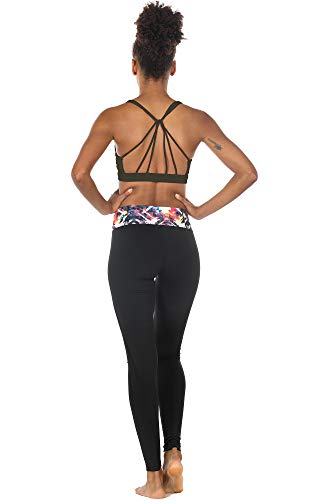 Image of icyzone Women's Padded Strappy Workout Running Sports Bras Medium Impact