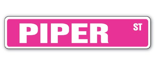 Piper Street Sign Childrens Name Room Sign | Indoor/Outdoor | 36" Wide