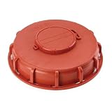 IBC Tankdeckelabdeckung, 16,3 cm, IBC Tote Deckelkappe, Adapter, Ersatz-Wasser-Flüssigkeitstankabdeckung für Lebensmittelindustrie, Medizin Aufbewahrung (rot)