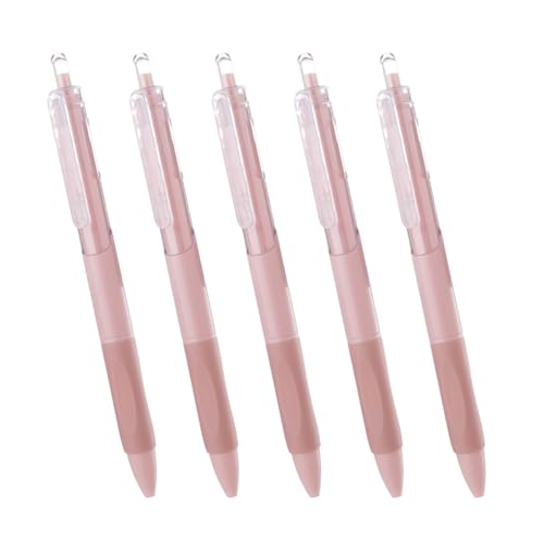 Bolígrafos de gel retráctiles Muloo 5 piezas 0.5 mm negro miniatura 7