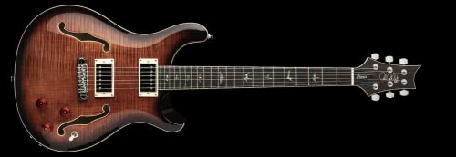 PRS SE Hollowbody II Piezo Black Gold Burst · Guitare électrique - Les Beatles, Paul McCartney, John Lennon, RIngo Starr, George Harrison PRS SE Hollowbody II Piezo Black Gold Burst · Guitare électrique